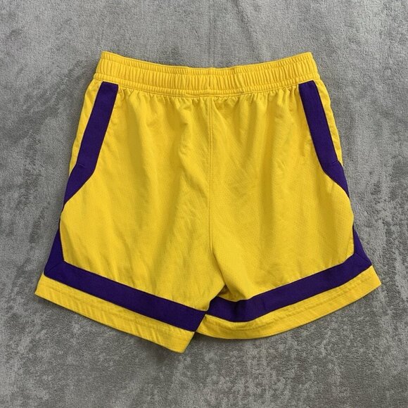 Nike Shorts Womens Medium Los Angeles Sparks WNBA Team Player Issue Yellow - Picture 10 of 10